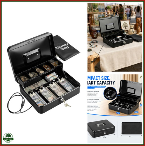 Cash box for vendors with - cash,